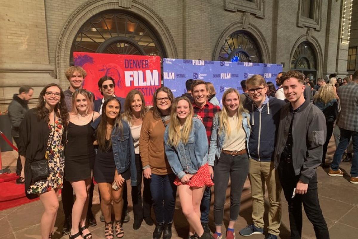 Students attending the Denver Film Festival