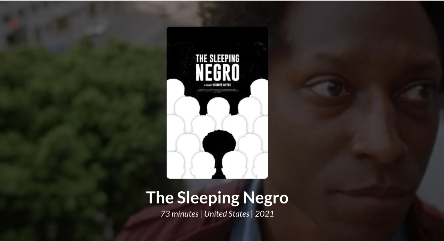 Still from Skinner Meyer's " The Sleeping Negro"