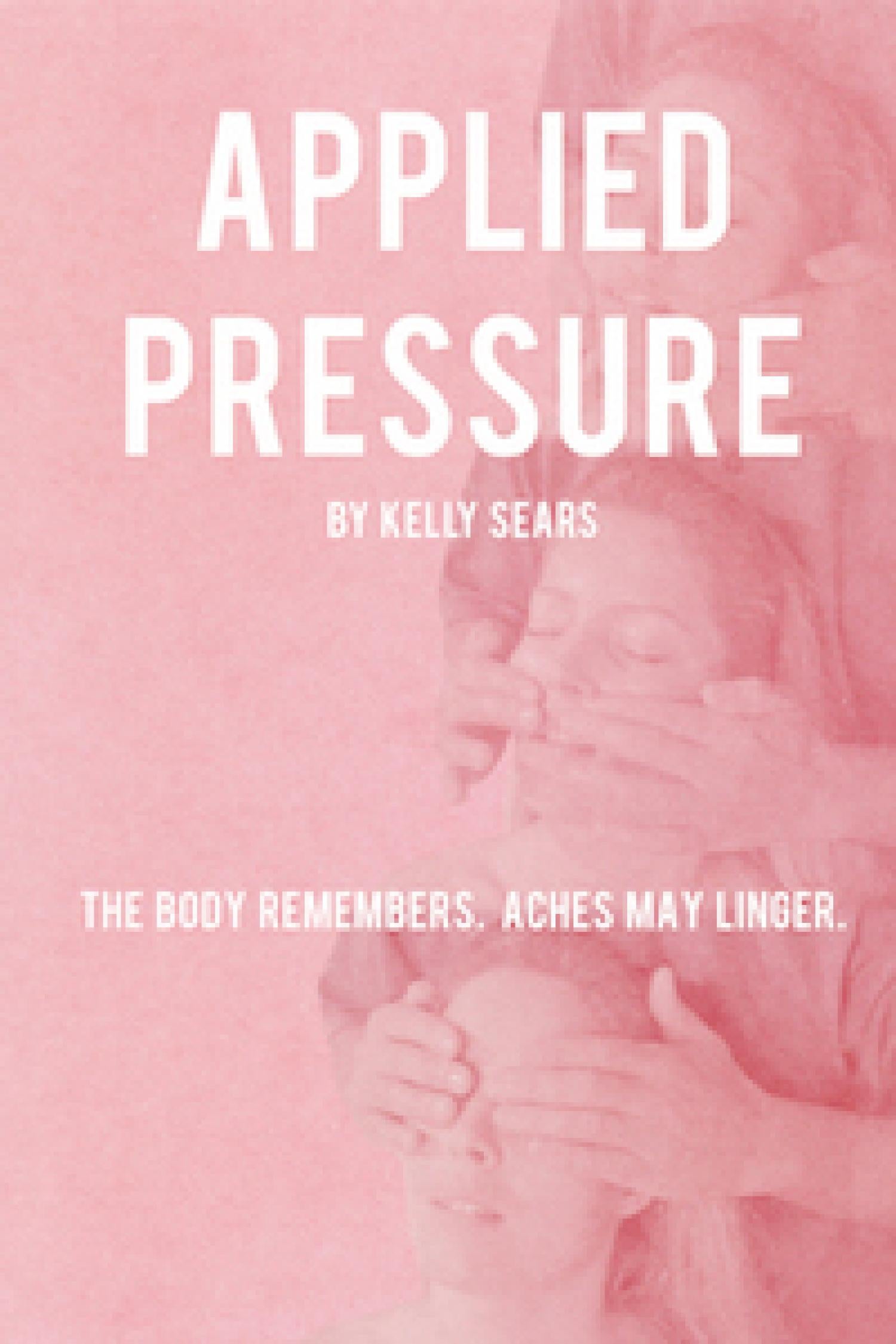 pink poster of hands covering three faces