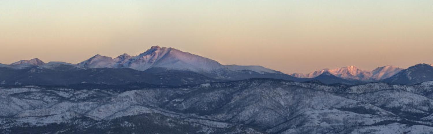 Longs Peak at sunrise