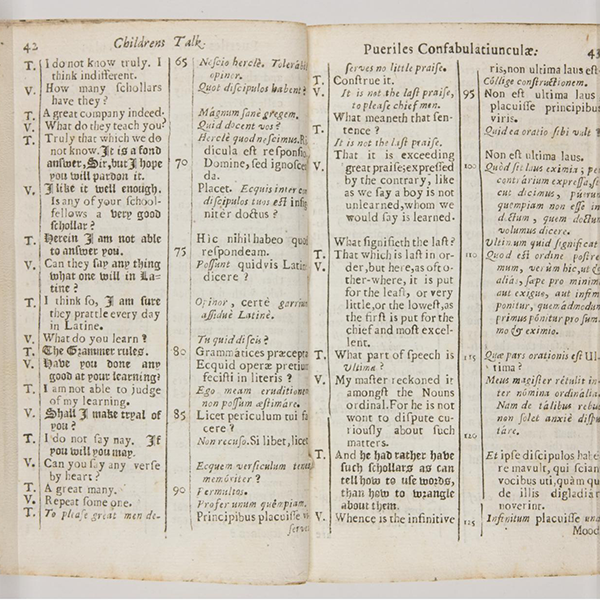 pages from a children's latin dictionary, Beinecke Library, CC BY-SA 2.0 <https://creativecommons.org/licenses/by-sa/2.0>, via Wikimedia Commons