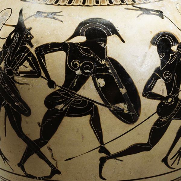 amphora with detail from iliad, Attributed to the Hattat Painter, CC0, via Wikimedia Commons