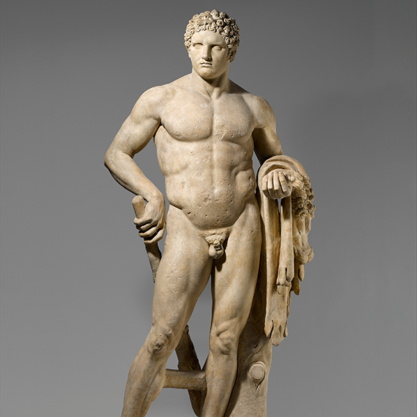 marble statue of a youthful hercules, Metropolitan Museum of Art, CC0, via Wikimedia Commons