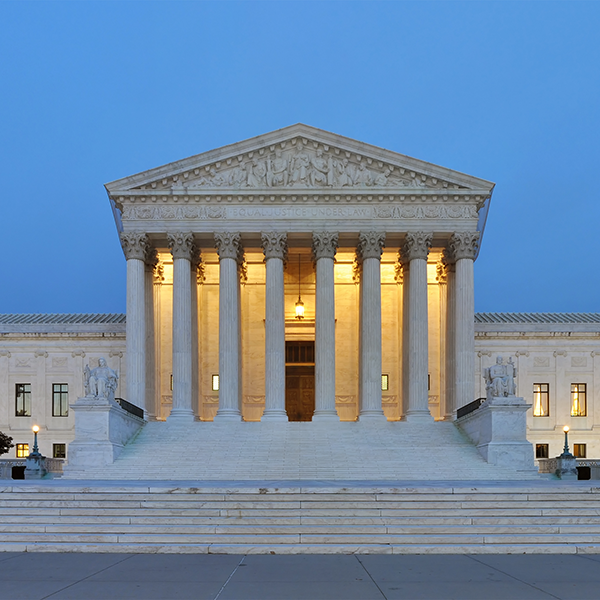 us supreme court building at dusk, Joe Ravi, CC BY-SA 3.0 <https://creativecommons.org/licenses/by-sa/3.0>, via Wikimedia Commons