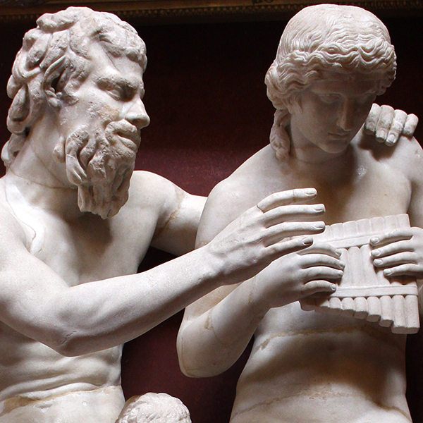 statue of pan and olympus, Prioryman, CC BY-SA 4.0 <https://creativecommons.org/licenses/by-sa/4.0>, via Wikimedia Commons
