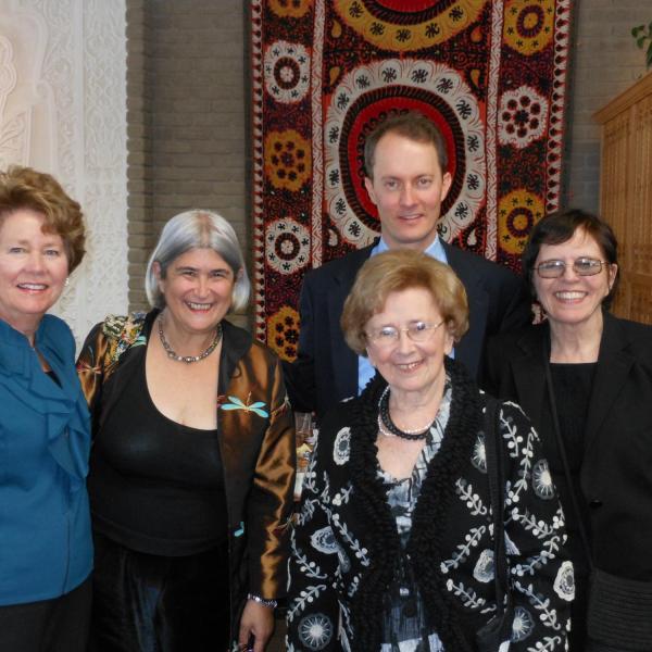 March 5, 2012, on the occasion of the Classics department's "Joy Fest." L to R: Barbara Hill, Judith Hallett, Joy King/Noel Lenski, Diana Robbin