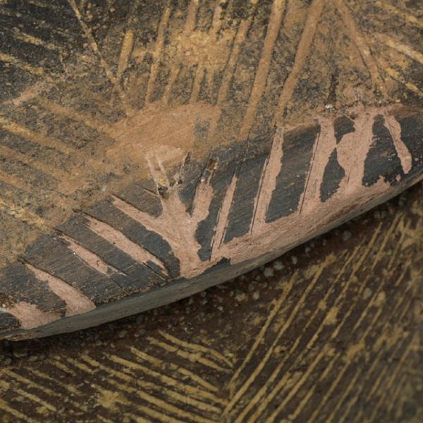 cut edge of lid, detail