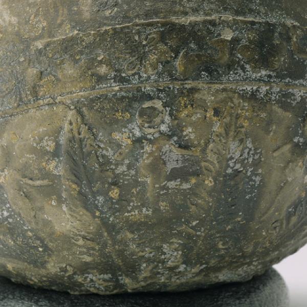 Palmettes and cupids detail
