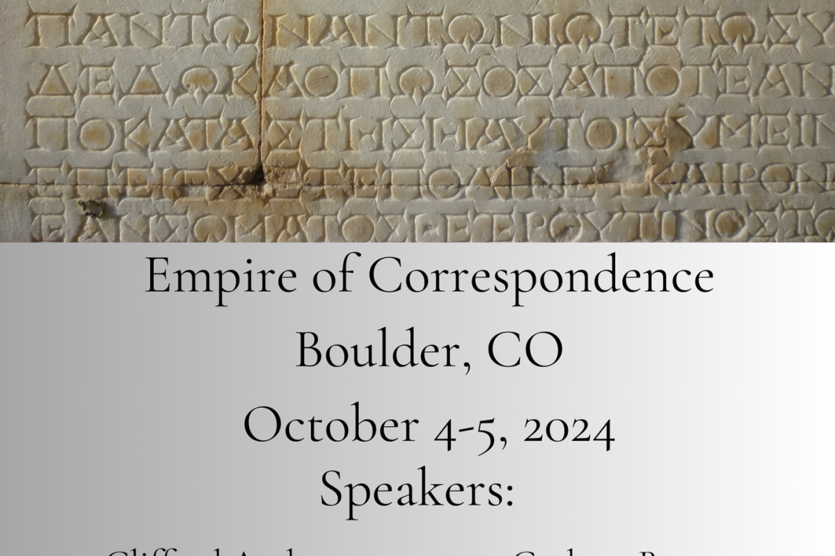 Empire of Correspondence promotional image (poster)