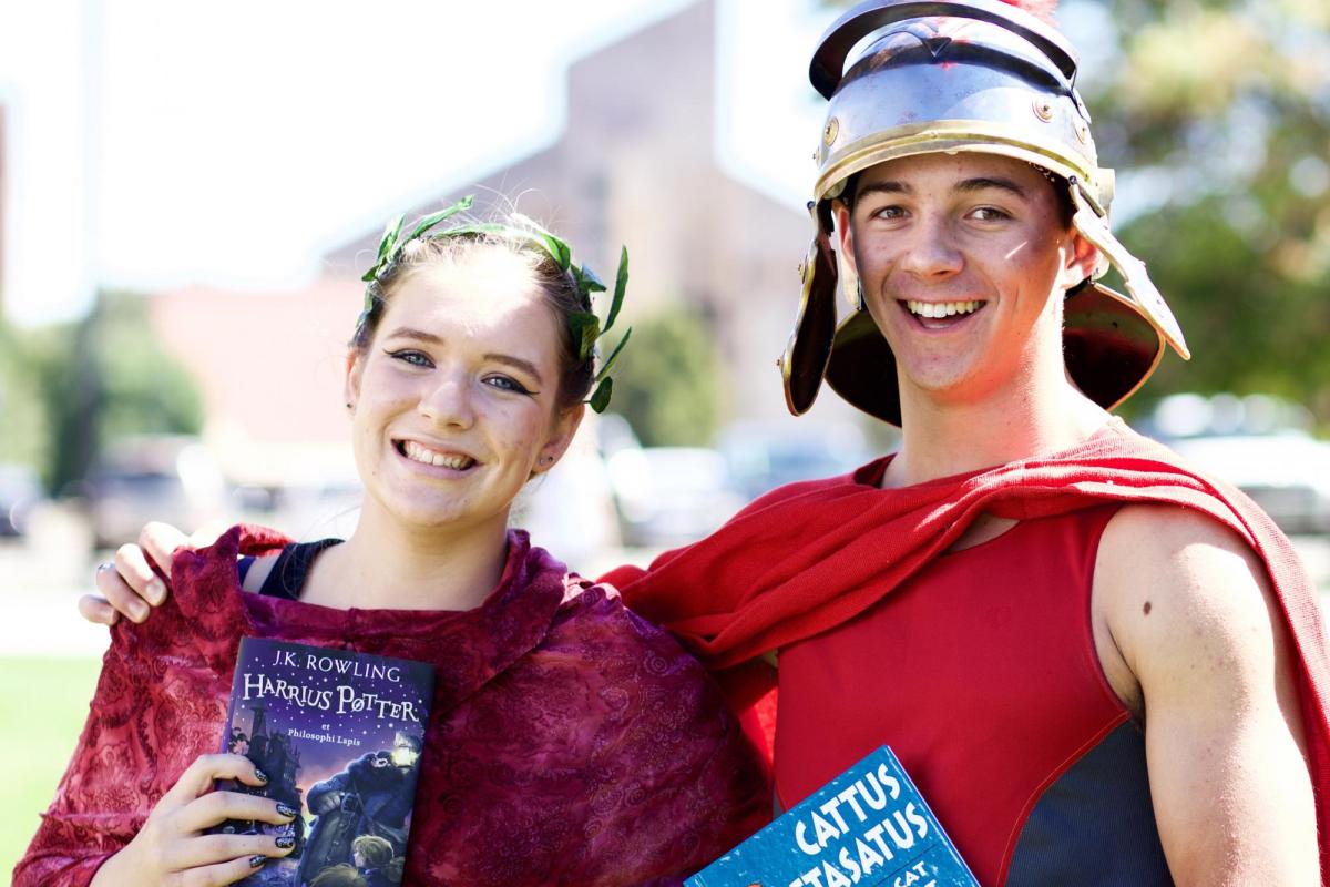 Students at Colorado Classics Day