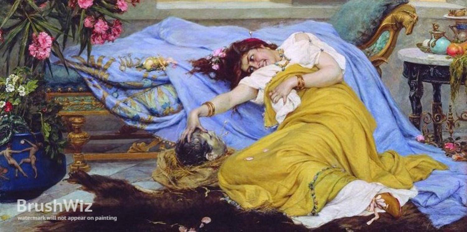 Fulvia in recline (Pavel Svedomsky (1849-1904))