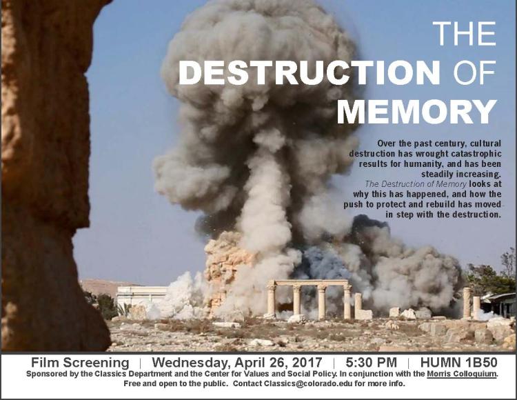 destruction of memory film poster
