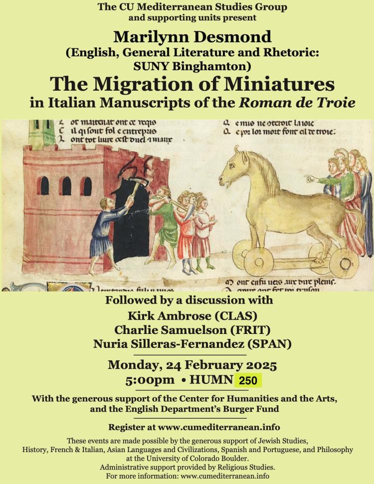 Poster for Marilynn Desmond lecture