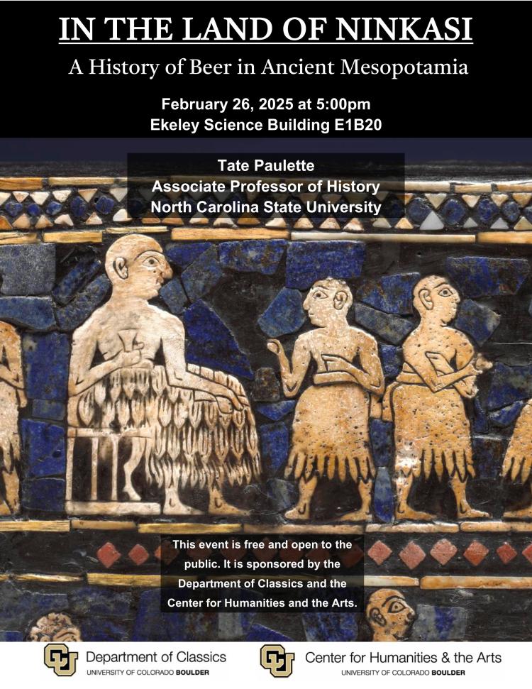 Poster for 'IN THE LAND OF NINKASI A History of Beer in Ancient Mesopotamia'