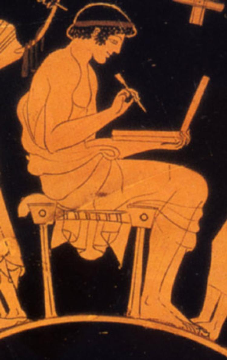 Douris Man with wax tablet