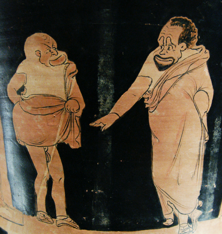 Greek painting on potery