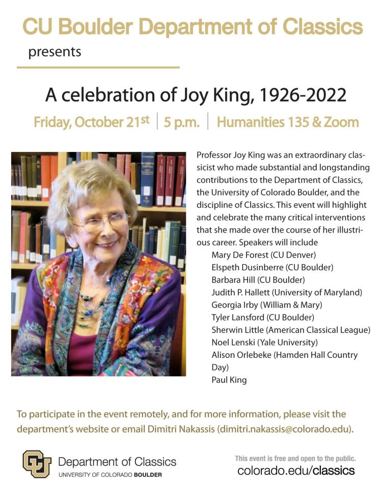 Poster for event