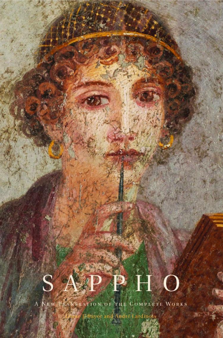 Affresco painting of Greek woman called Cosiddetta Sappho