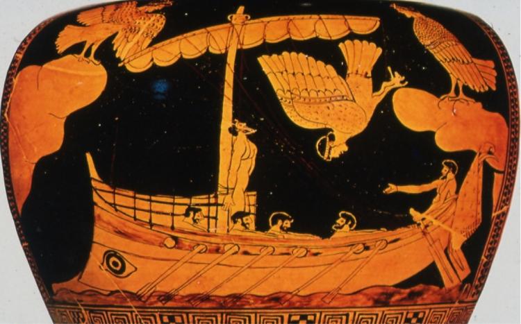 picture of Greek painted pottery