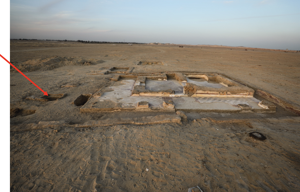 Image of the location of the grave where papyrus was discovered