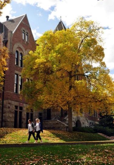 Fall on CU campus