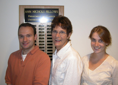 Ann Nichols with the 2008 scholarship winners