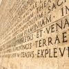 Funerary inscription from Ara Pacis