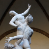 Statue of "Rape of the Sabine Women" by Giambologna, 1583