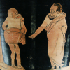 Greek painting on potery
