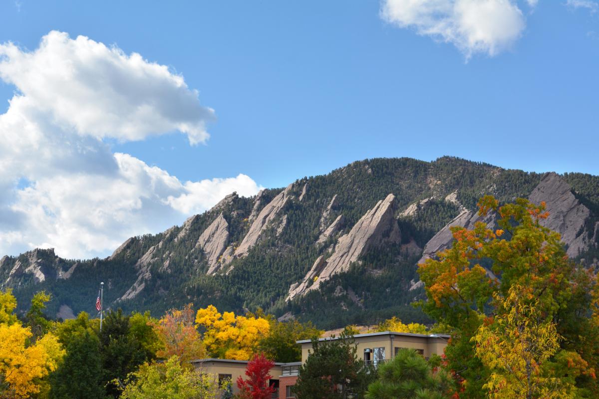 Flatirons in fall