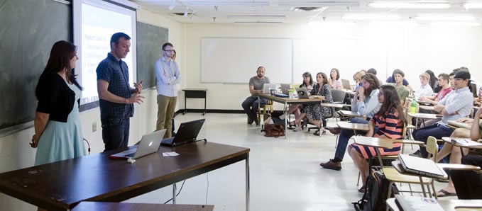 students in class