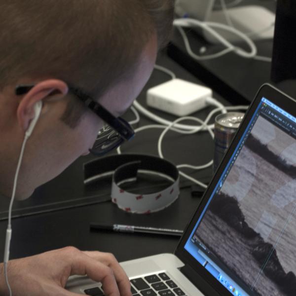 student working