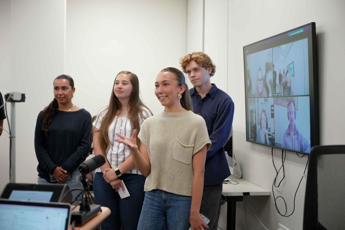 Students in class
