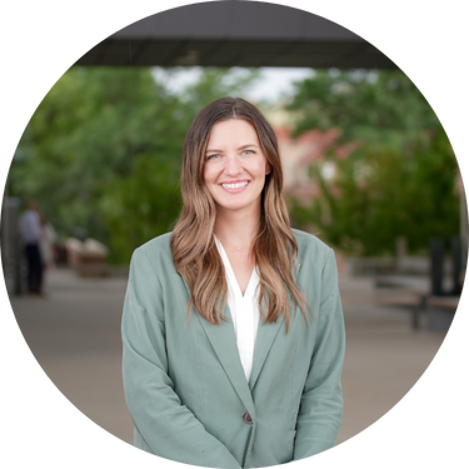 headshot in front of the CASE building