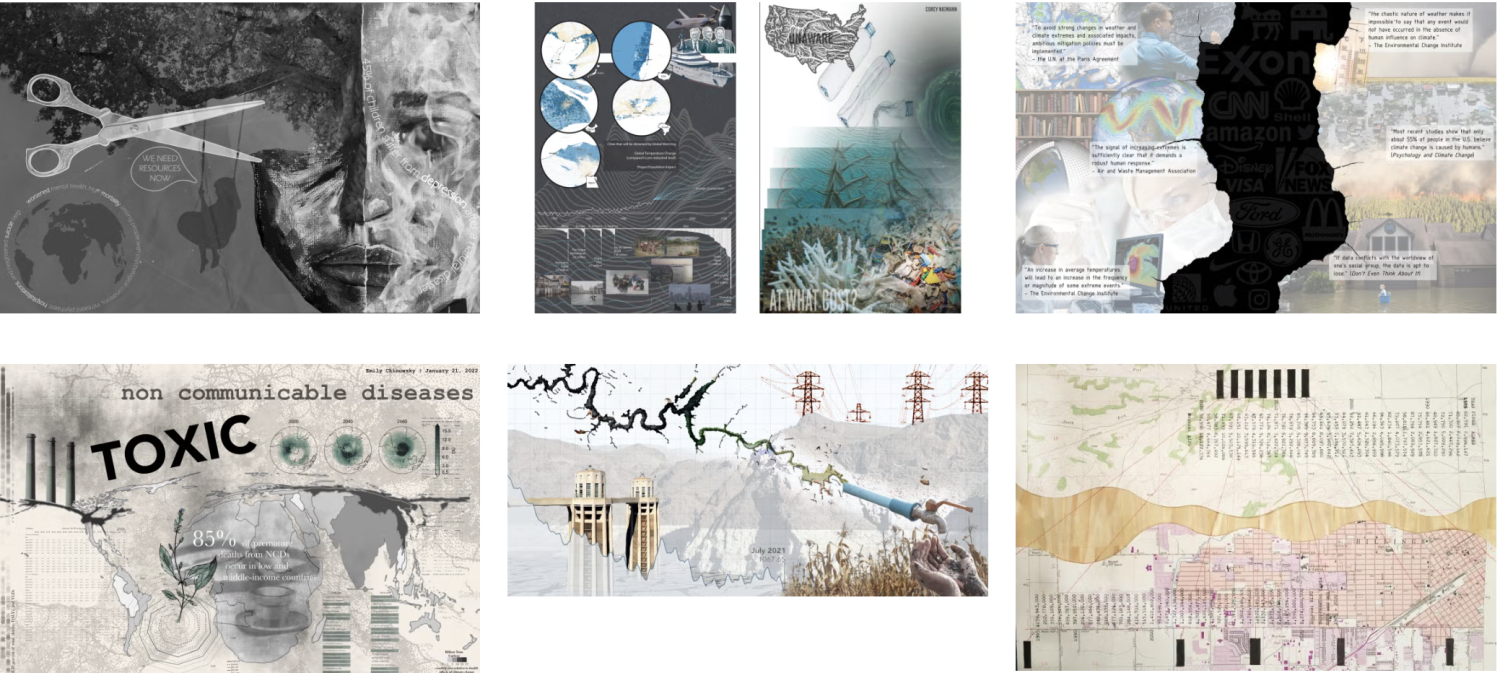Senior landscape architecture capstone collage
