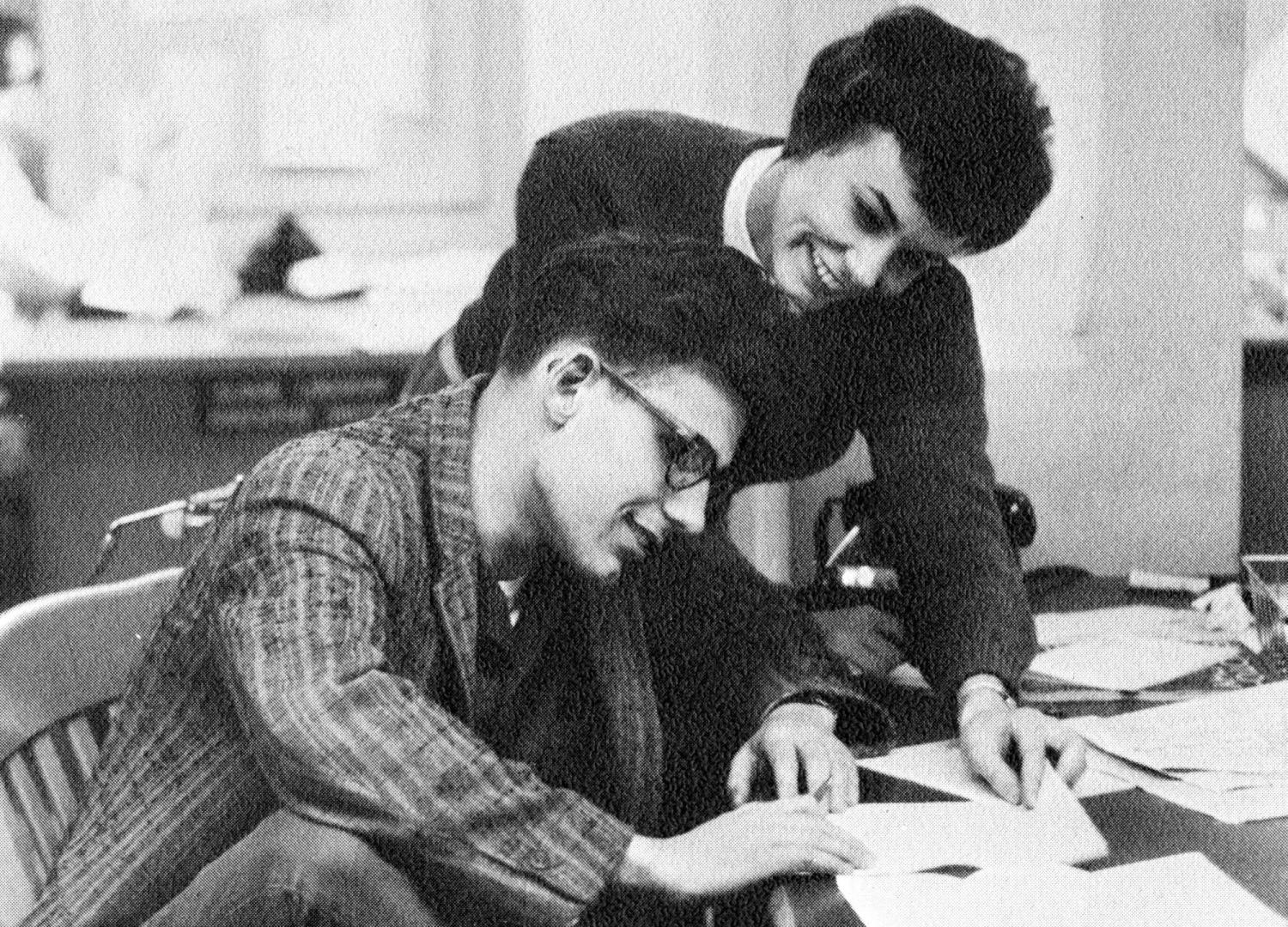 Student editors at work, 1965
