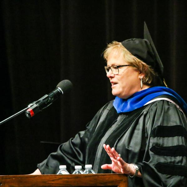 Holly Gauntt, the commencement speaker