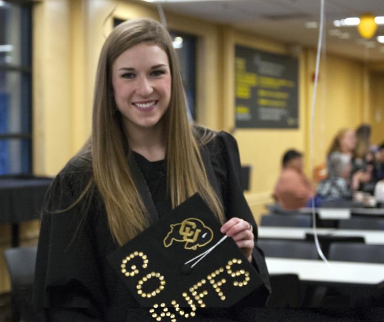 student with cap