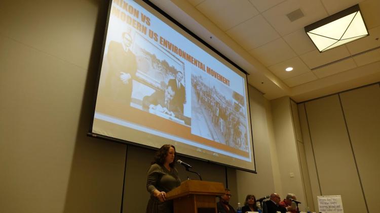 Phaedra Pezzullo presenting