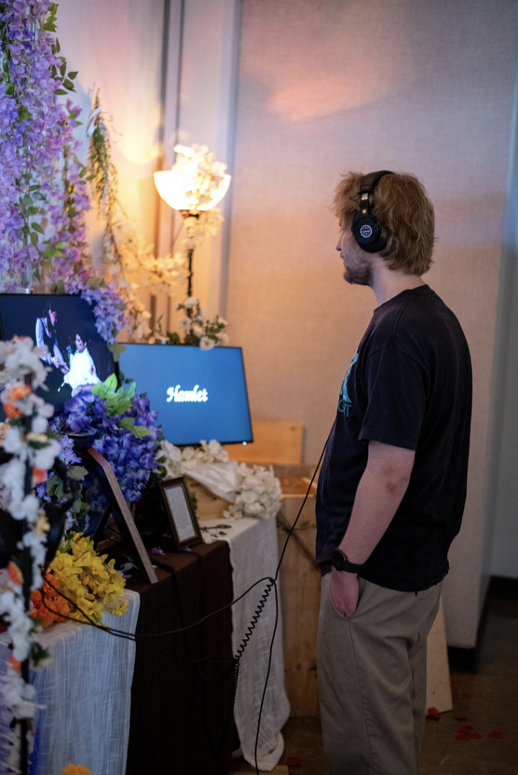 Student Interacting with Lauryn's Display