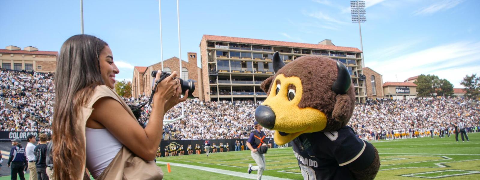 Having fun at CU vs Cal State