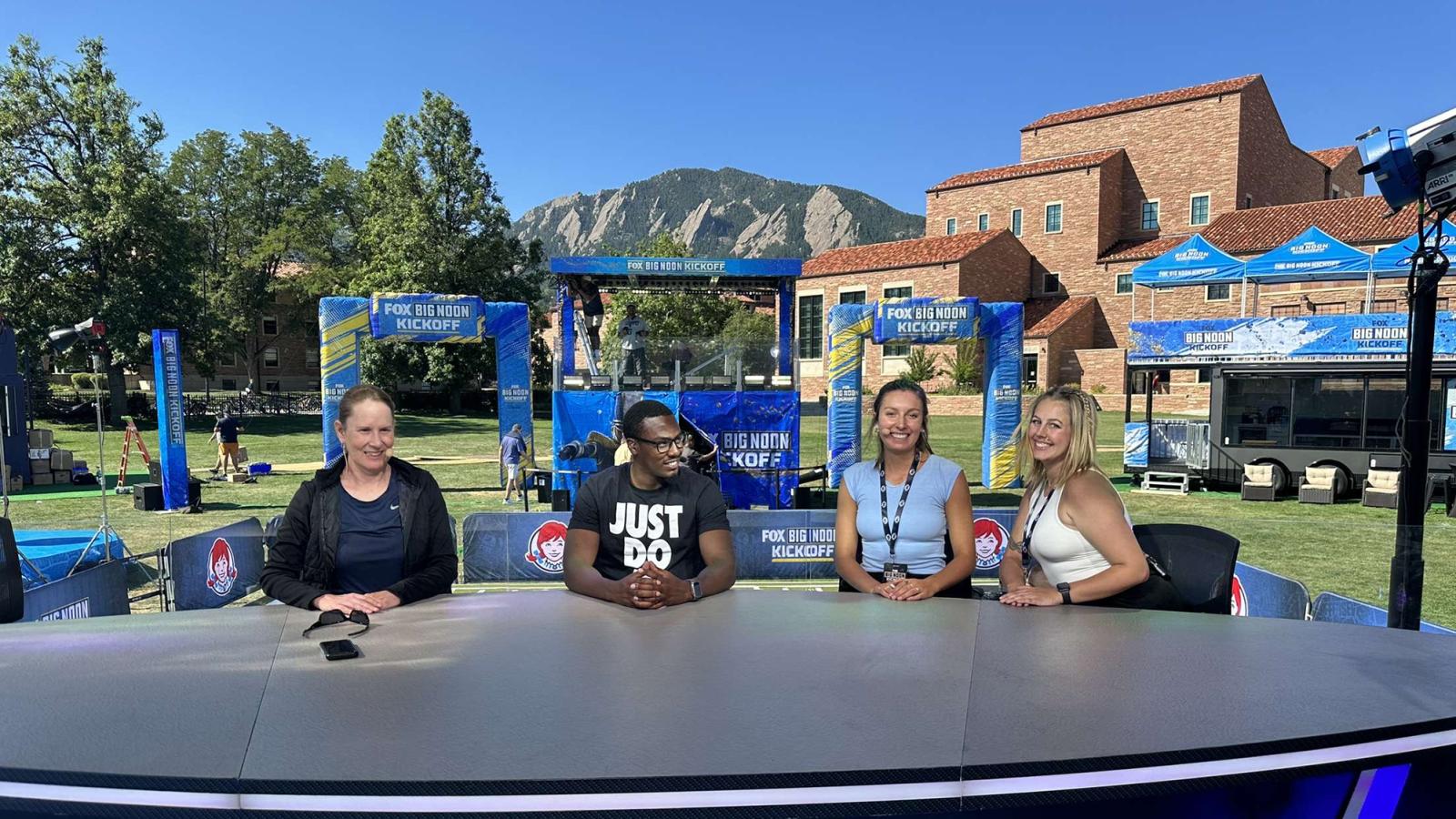 Students cohosting at FOX Big Noon kick off