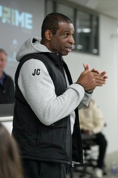 Professor Prime guest lectures in class.
