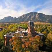 CU Boulder Campus in the fall