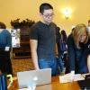 Graduate students gathered with peers, staff and faculty members Friday to share research projects during the graduate research and creative practice fair in Norlin Library.