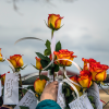 Photo of flowers at the memorial