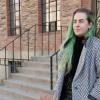 Morgan Klaus Scheuerman, an Information Science PhD student, has been awarded the Microsoft Research Fellowship for 2021. He studies how and why facial recognition technologies get it wrong. Credit: Casey Cass/CU Boulder
