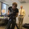 Students film for the documentary