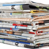 stack of newspapers