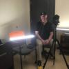 Ross Taylor, assistant professor of journalism, prior to an interview for Mango House